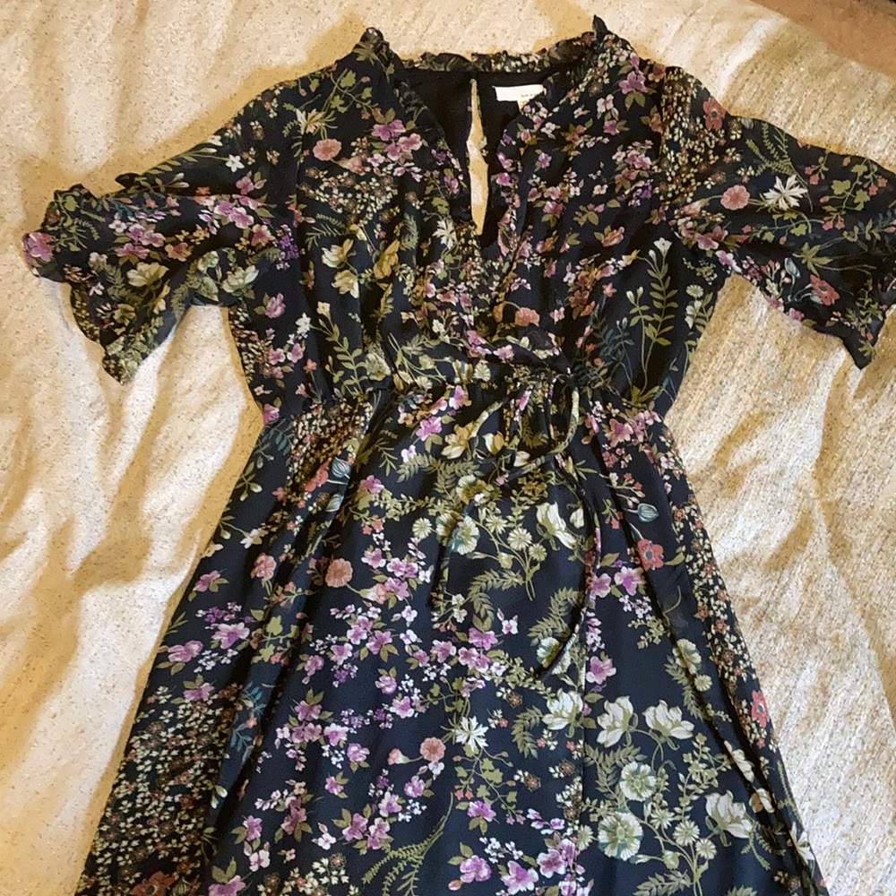 June & Hudson Fall Floral Patterned Dress